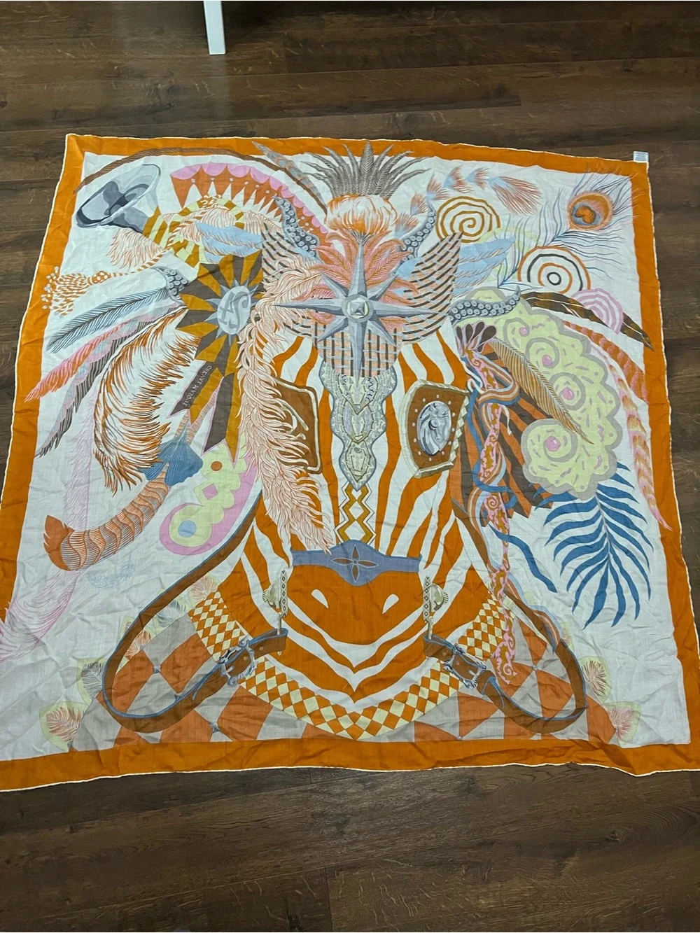 Hermès Cheval Masque Shawl 140